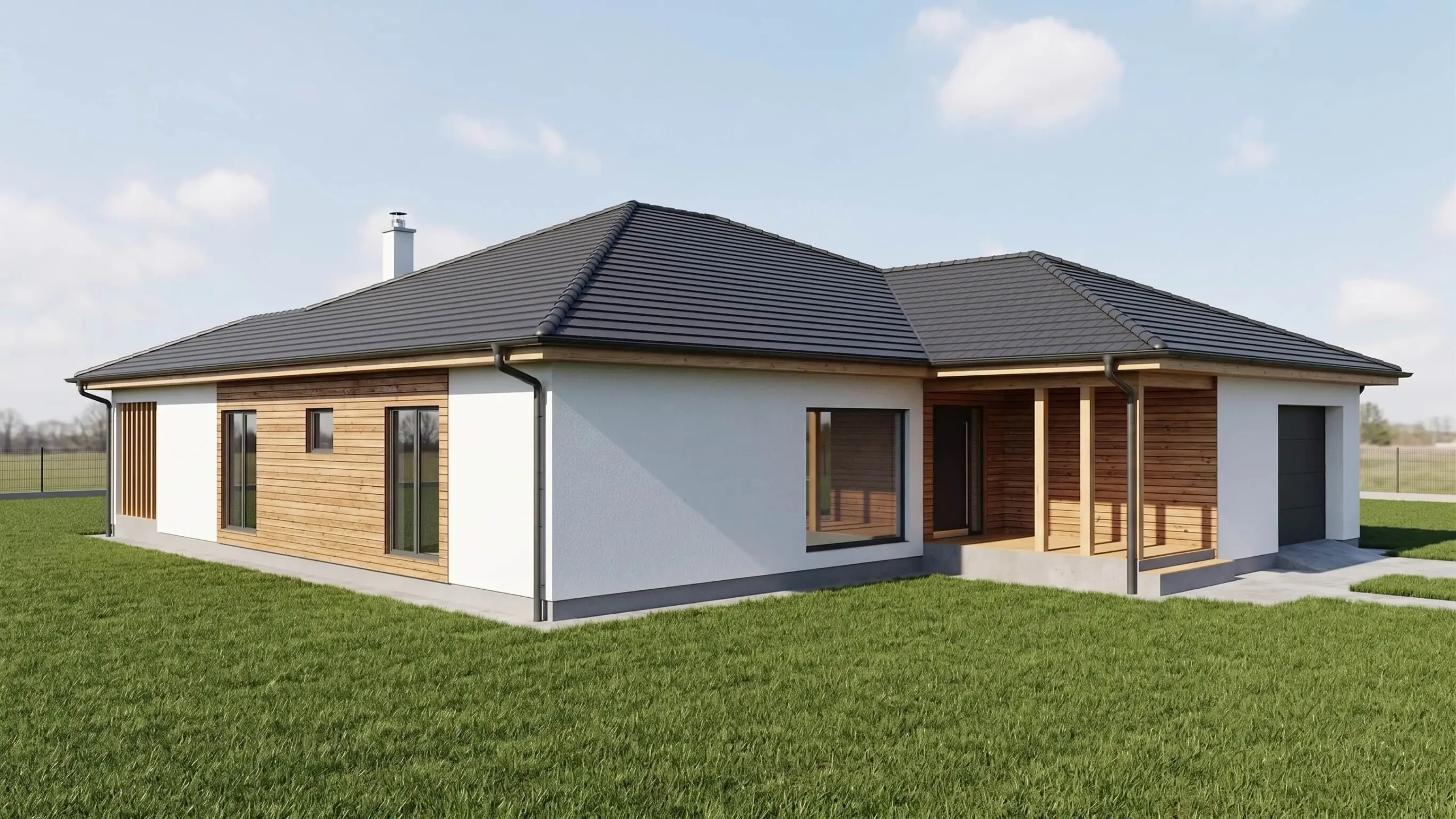 Bungalov 4+kk s garáží