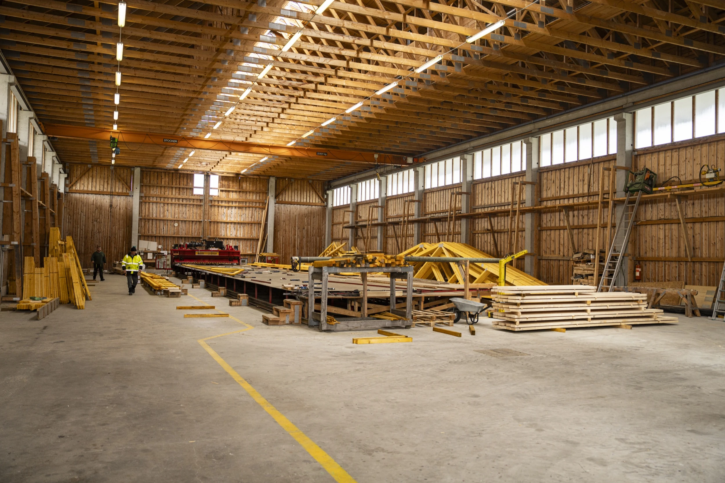 Interiér výrobní haly K3 Construction